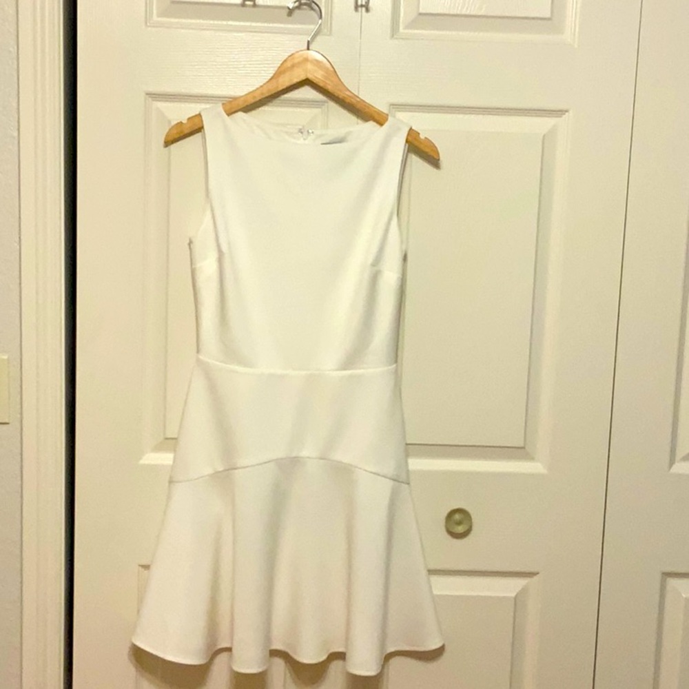 White Fit and Flare Dress